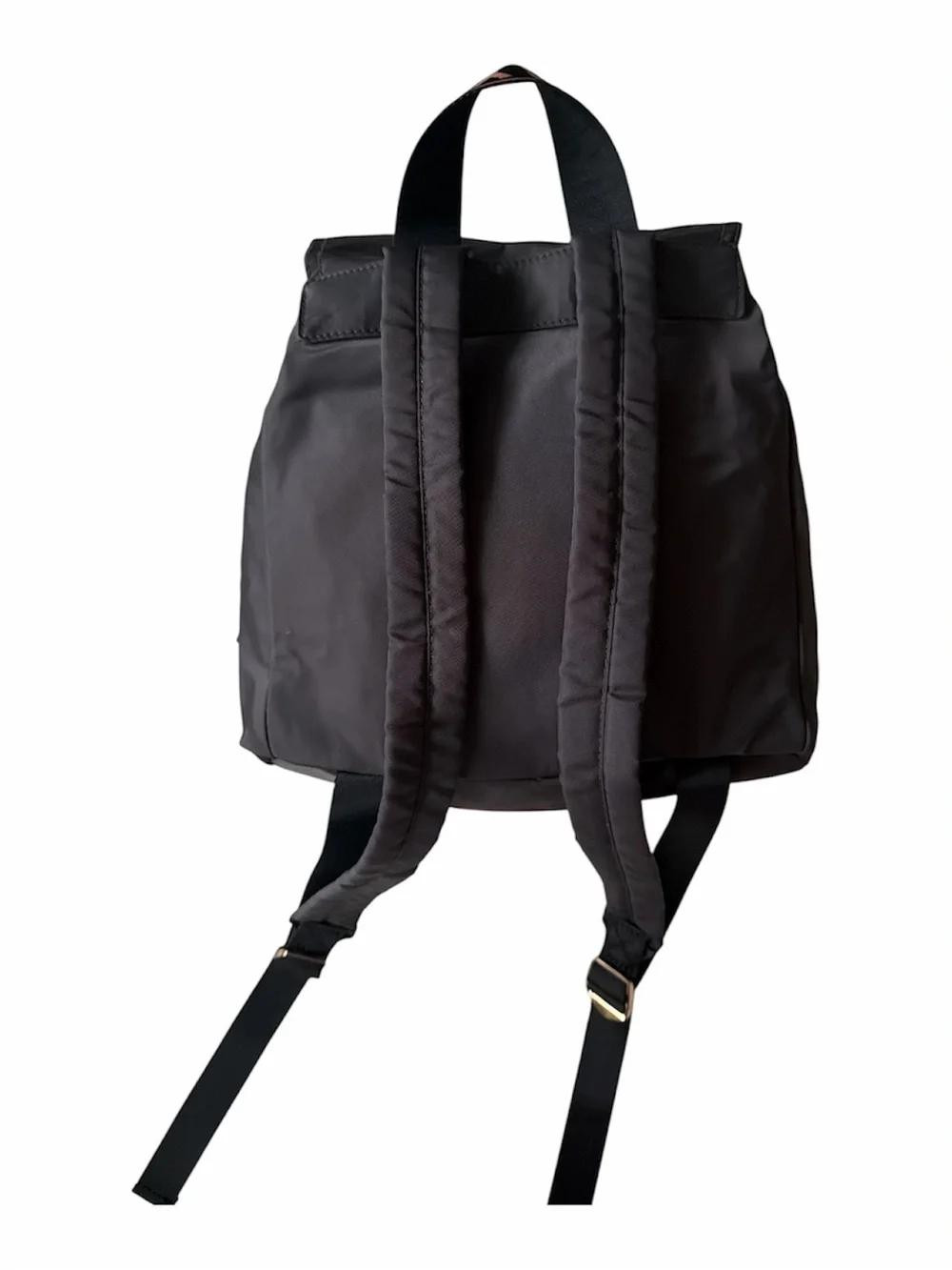 Bimba Y Lola Nylon Drawstring Backpack with Pink Accent